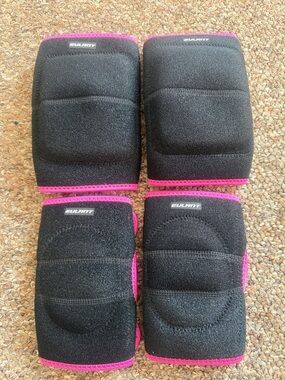 Eulant Kids Black and Pink Knee and Elbow Pads Set Size S!